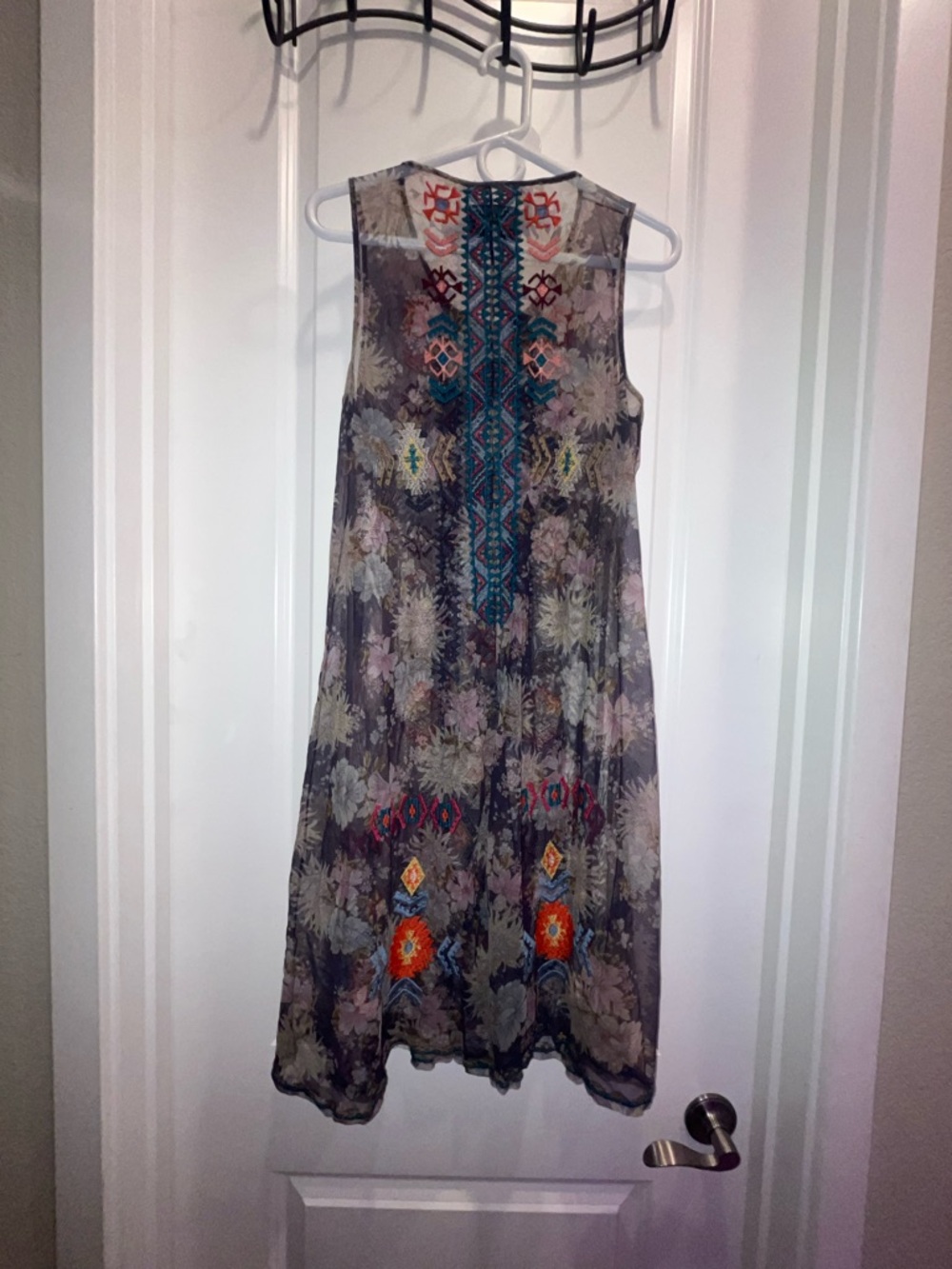 Johnny Was Biya mesh floral dress - Picture 2 of 3
